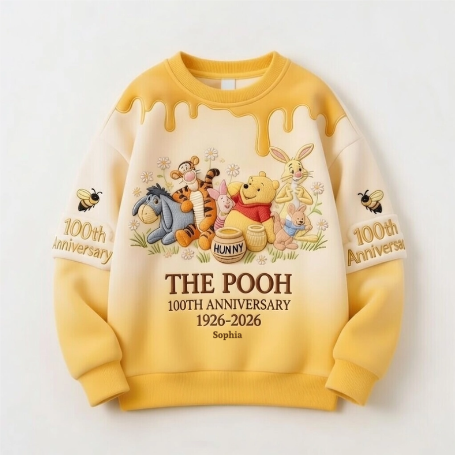 DSNY Honey Bear Celebrating A Century Of Friendship - Personalized All Over Shirt - Anniversary Gift For Movie Fans NL122