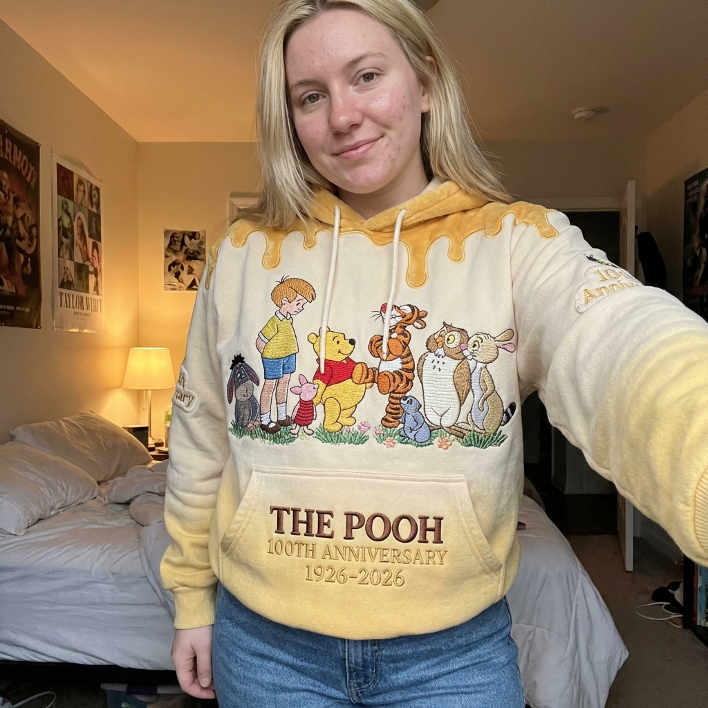 DSNY Honey Bear Celebrate 100 Years Of Magic Friendship - Personalized All Over Shirt - Anniversary Gift For Movie Fans NL122