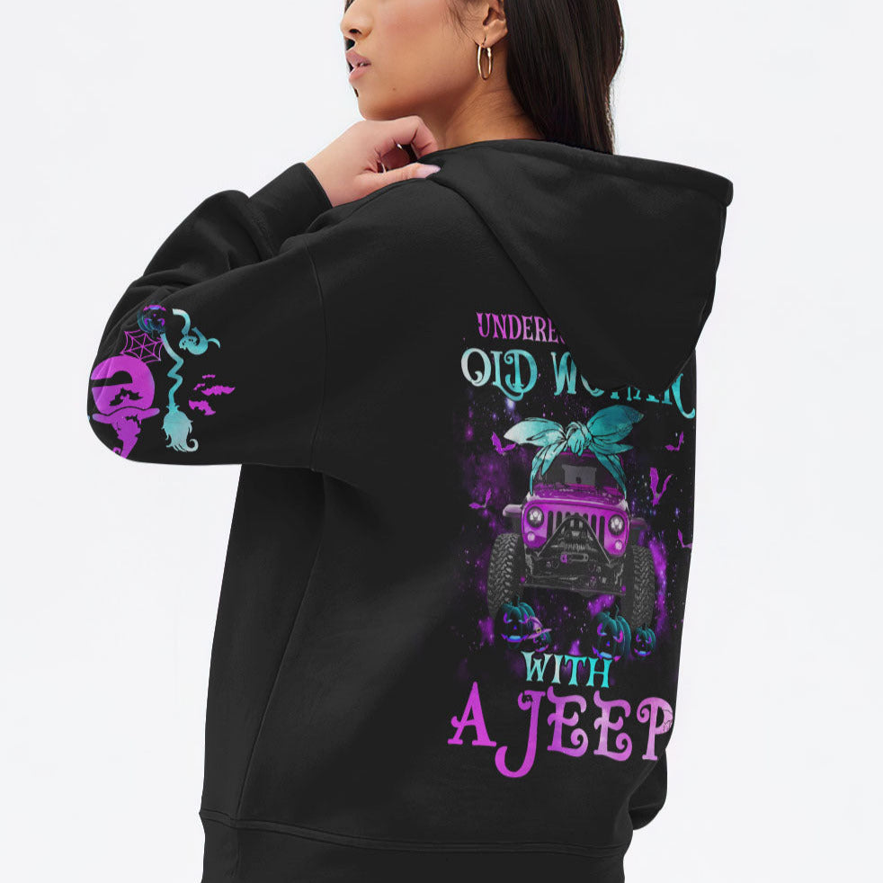 Never Underestimate An Old Woman With A Jeep All Over Print - image 15