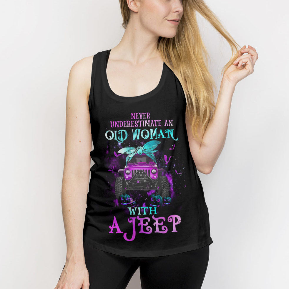 Never Underestimate An Old Woman With A Jeep All Over Print - image 12