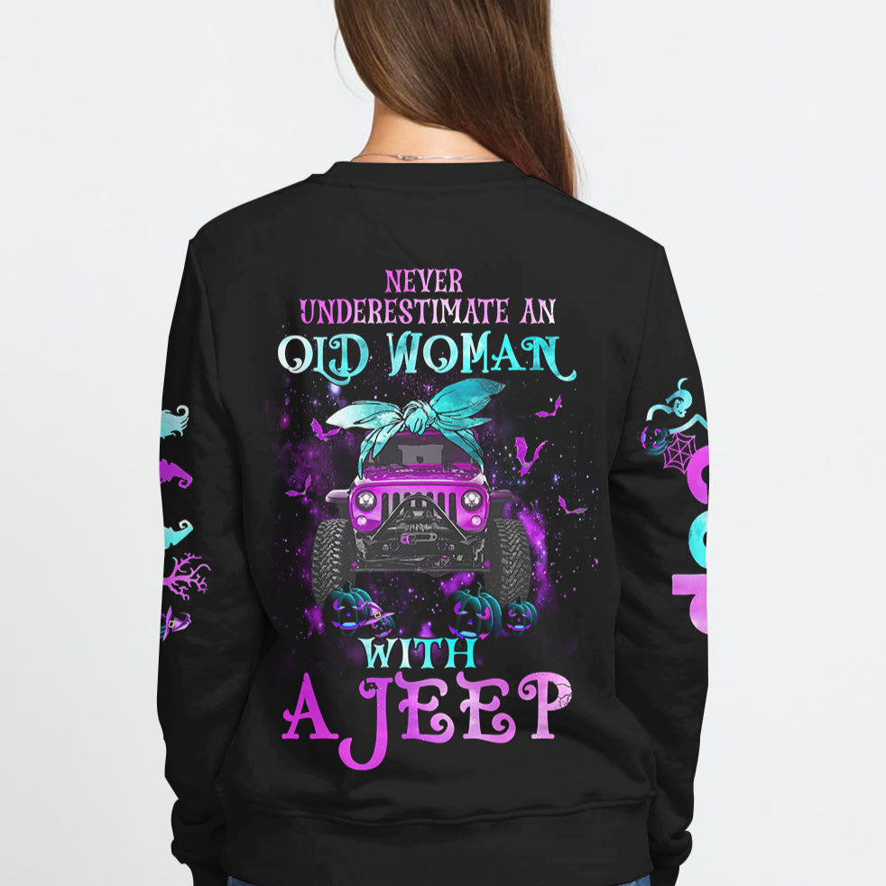 Never Underestimate An Old Woman With A Jeep All Over Print - image 14