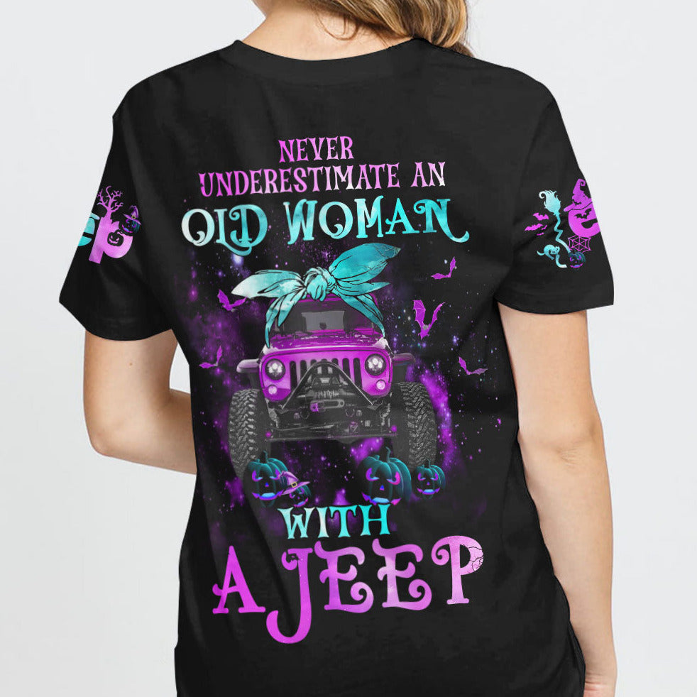 Never Underestimate An Old Woman With A Jeep All Over Print - image 2