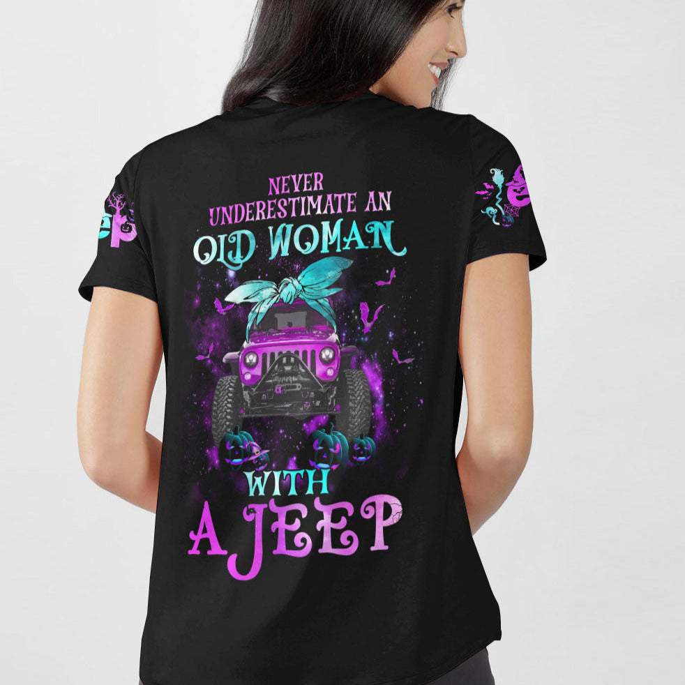 Never Underestimate An Old Woman With A Jeep All Over Print - image 5