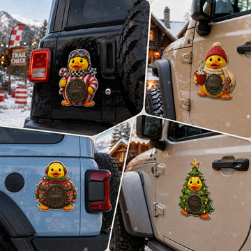 Jeep 85th anniversary Christmas duck vinyl magnet V4 TN2608271538