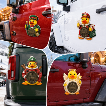 Jeep 85th anniversary Christmas duck vinyl magnet V5 TN2608271537