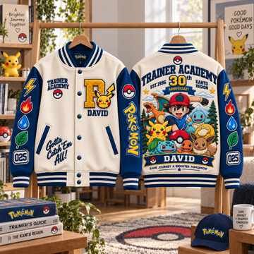 PoMo  30 Years of Adventure - Personalized Varsity Jacket - Gift For Movie Fans-DN1410260024