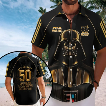 Stwa Galaxy Star Celebrate 50 Years Of Wariors - Personalized Hawaiian Shirt - Gift For Movie Fans NL122