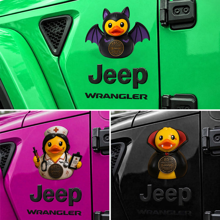 Jeep 85th Anniversary Halloween Vampire Nurse Duck Acrylic Magnet TN2608271436