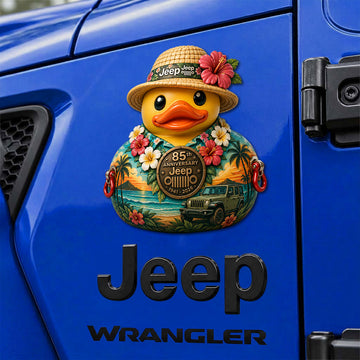 Jeep 85th Anniversary Tropical Hawaiian Duck Acrylic Magnet TN2608271513