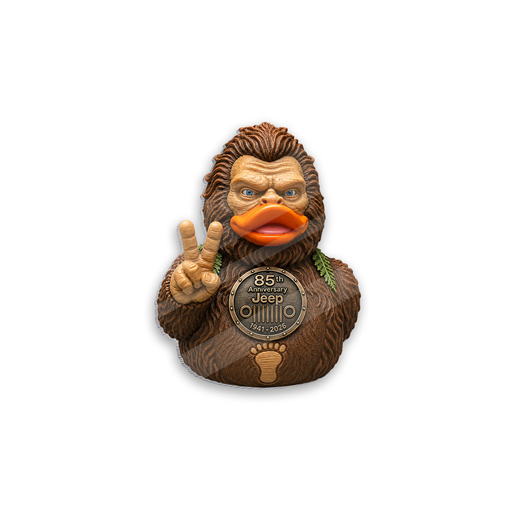 Jeep 85th Anniversary Peace Bigfoot Duck Acrylic Magnet TN2608271508