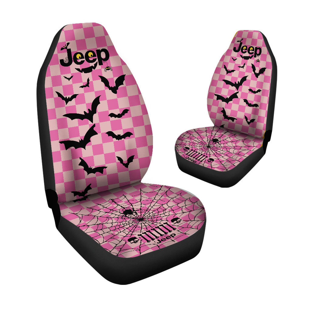 Jeep Halloween Spooky Bats Car Seat Covers Set Of 2