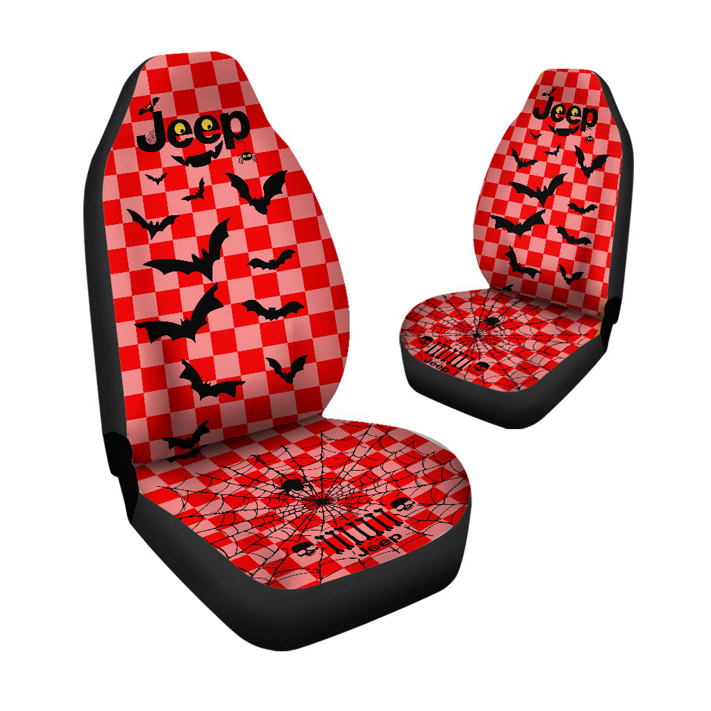 Jeep Halloween Spooky Bats Car Seat Covers Set Of 2