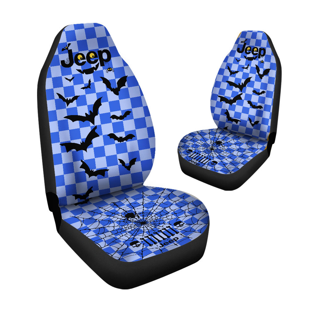 Jeep Halloween Spooky Bats Car Seat Covers Set Of 2