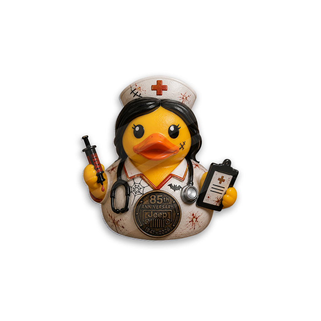 Jeep 85th Anniversary Halloween Vampire Nurse Duck Acrylic Magnet TN2608271436