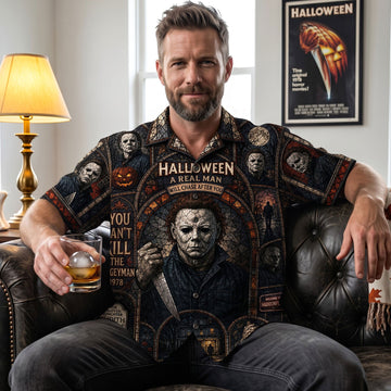 Calm Man Stained Glass Hawaiian Shirt, Personalized Gifts Horror TN0309261542