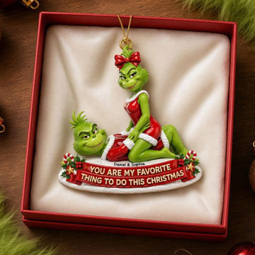 Mischievous Couple Ornament - Personalized Christmas Gifts For Couple TGrin-TN1709262219