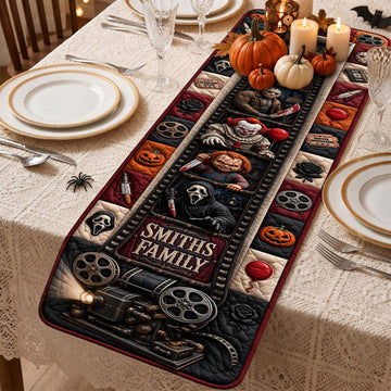 Terror Calling Quilted Table Runner - Personalized Gifts For Horror Lovers TN0409260925