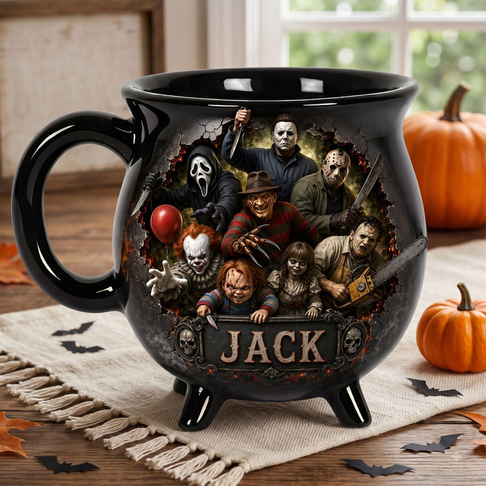 Haunted Cauldron Mug - Personalized Halloween Gifts For Horror Movie Lovers TN0309261818