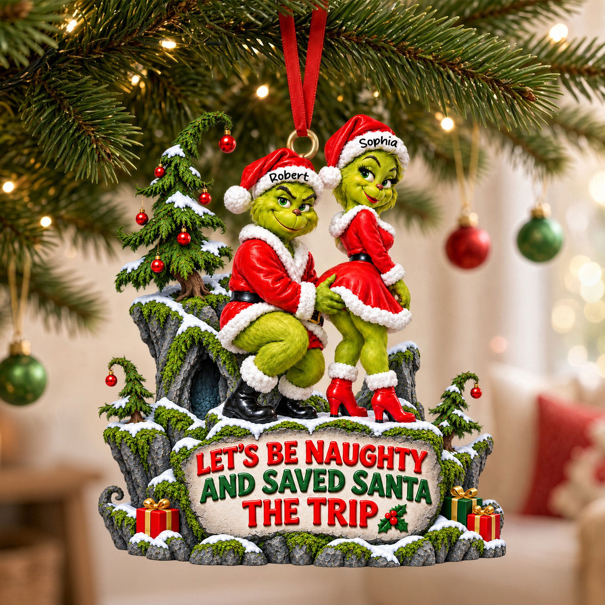 Wicked Love Christmas Ornament - Personalized Gifts For Couple 03ohti160926-Homacus