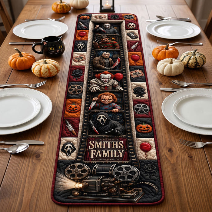 Terror Calling Quilted Table Runner - Personalized Gifts For Horror Lovers TN0409260925