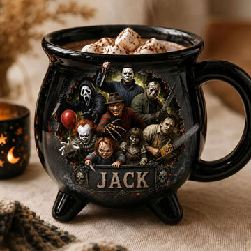 Haunted Cauldron Mug - Personalized Halloween Gifts For Horror Movie Lovers TN0309261818