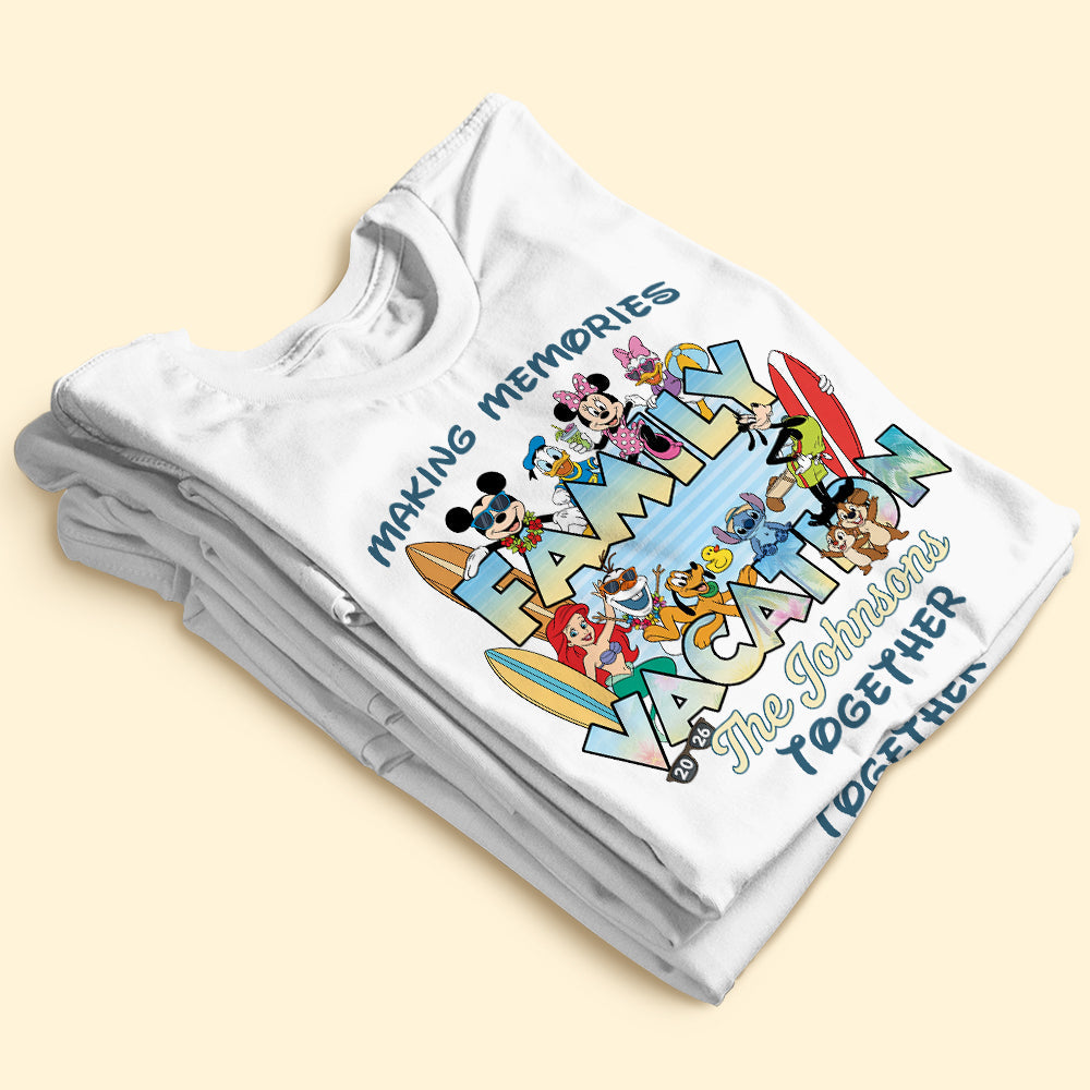 Whimsical Family Vacation Matching Shirt, Personalized Gifts For Families 02QHTI190626 - image 4