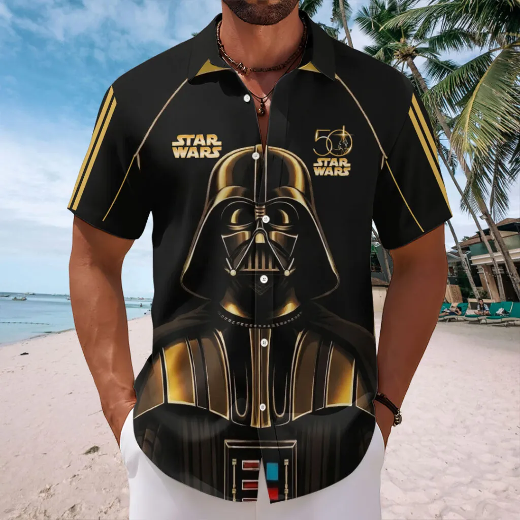 Stwa Galaxy Star Celebrate 50 Years Of Wariors - Personalized Hawaiian Shirt - Gift For Movie Fans NL122