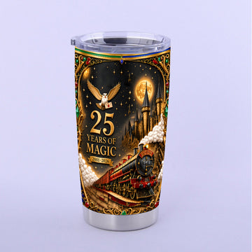 HaPo Wizard 25 Years Of Magic Gifts For Fan Movies - Personalized Tumbler DN2509261948