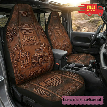 Jeep 85th Anniversary Personalized Car Seat Cover TN0508261515
