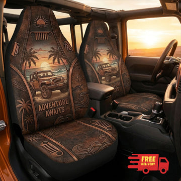 Adventure Awaits Car Seat Cover TN0508261509