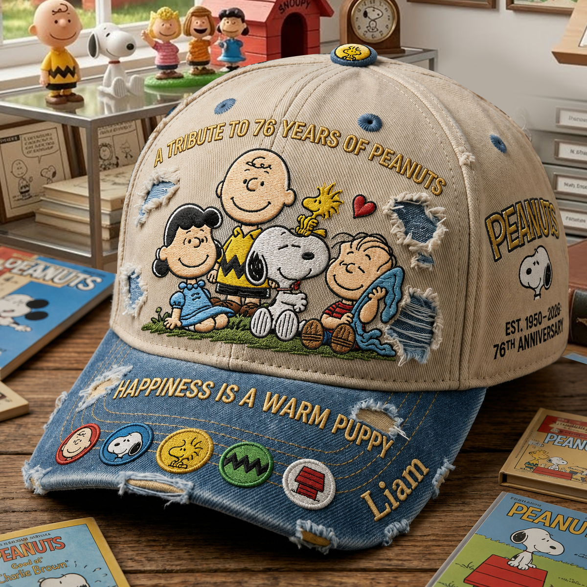Penu Vintage Cartoon A tribute To 76 Years Of Nutty Gang - Personalized Classic Cap VD01