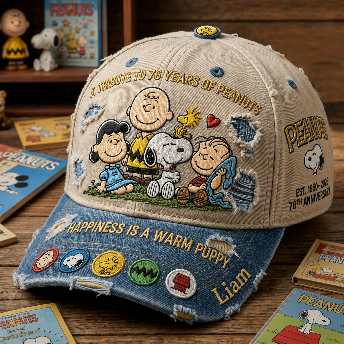 Penu Vintage Cartoon A tribute To 76 Years Of Nutty Gang - Personalized Classic Cap VD01