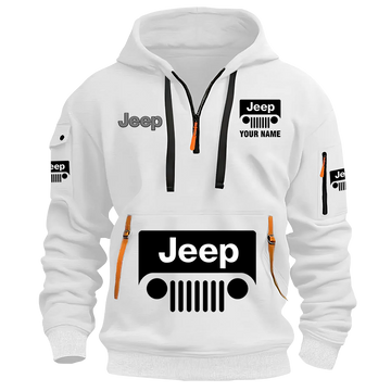 Personalized Jeep Grill Quarter Zip Hoodie Supler Store