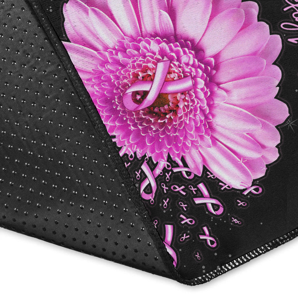 JEEP Breast Cancer - Area Rug Flowers with Flag American LT13