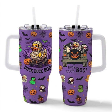 Duck Duck Boo 40oz Tumbler With Handle-DN2808261149