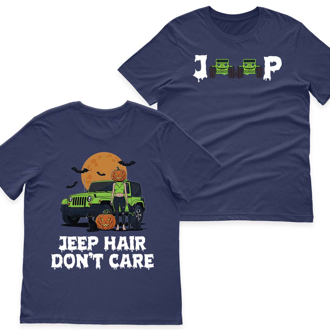 Jeep Hair Don't Care Spooky Halloween T-Shirt Hoodie Supler Store