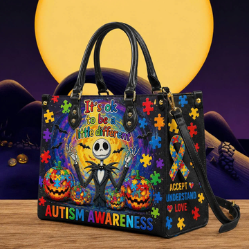 Autism Awareness TNBC halloween Leather Bag - It’s OK to Be Different TNBC halloween Gifts-TN1609261052