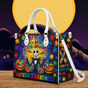 Autism Awareness TNBC halloween Leather Bag - It’s OK to Be Different TNBC halloween Gifts-TN1609261052