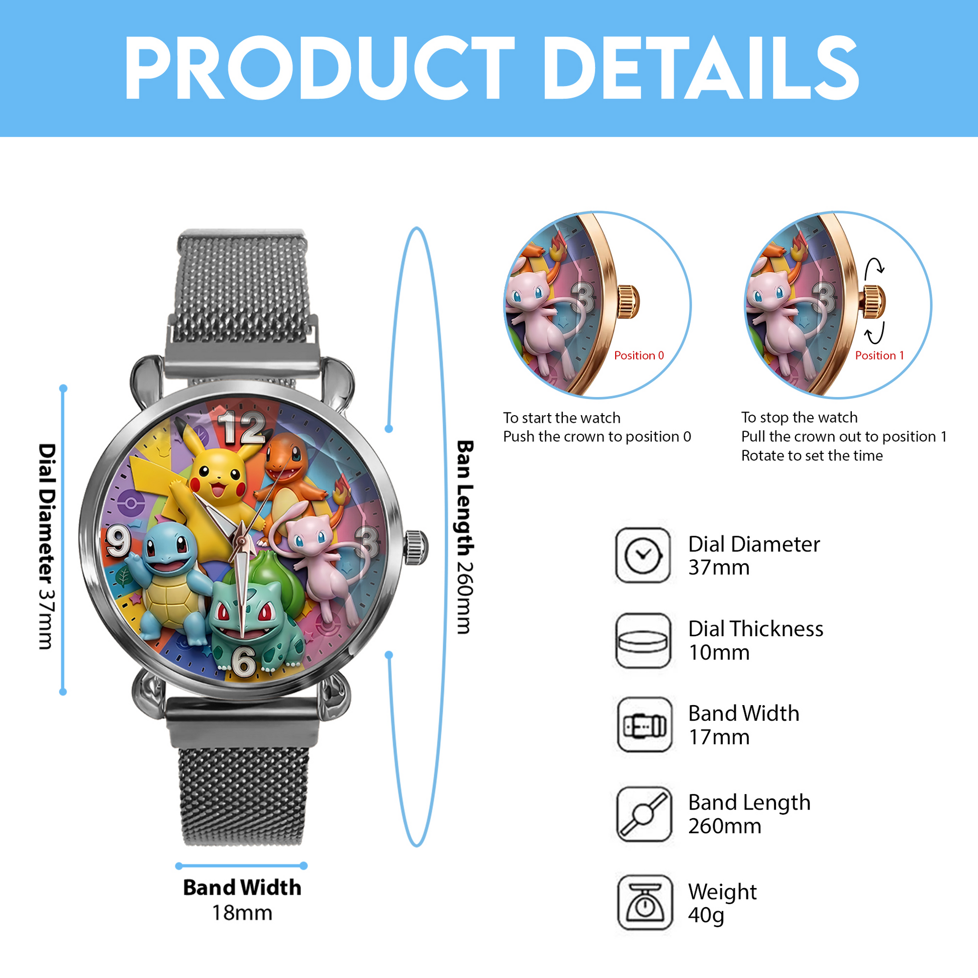 Fantasy Pet - Personalized Monster Trainer Women Hand Watch - image 10