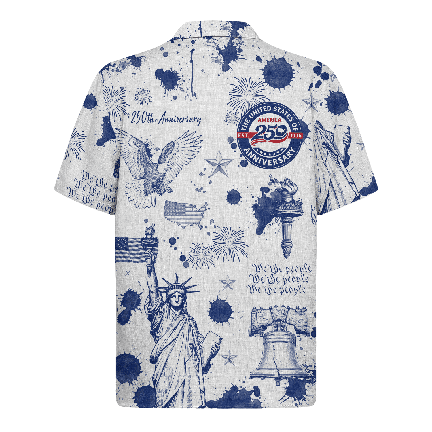 America 250 Years Of Freedom Hawaiian Shirt - image 2
