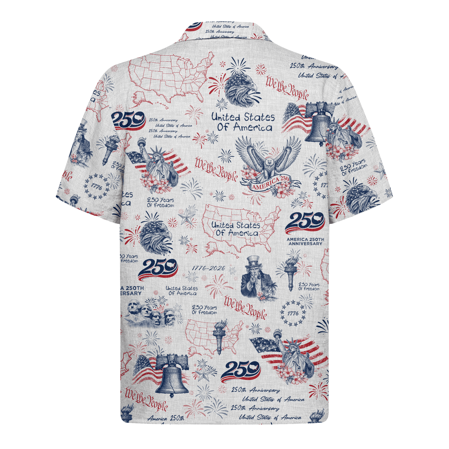 America 250 Years Of Freedom Hawaiian Shirt - image 2