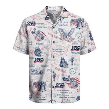 America 250 Years Of Freedom Hawaiian Shirt