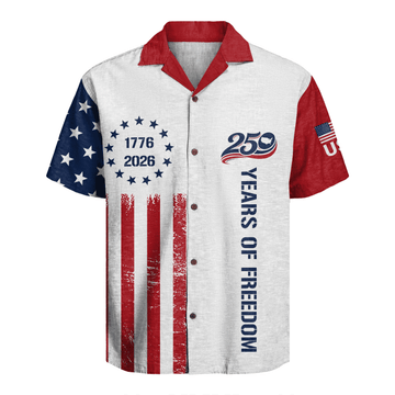 America 250 Years Of Freedom Hawaiian Shirt