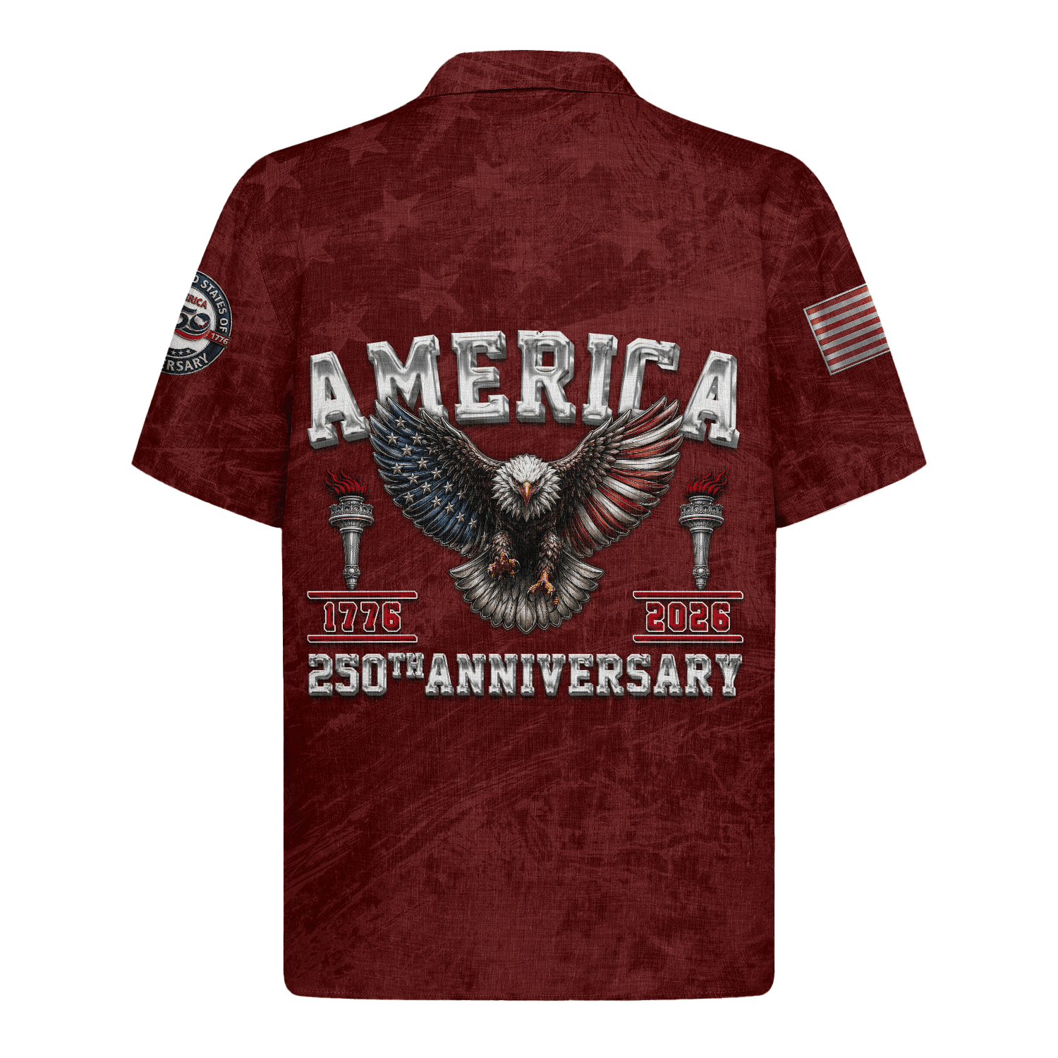 America 250 Years Of Freedom Hawaiian Shirt - image 2