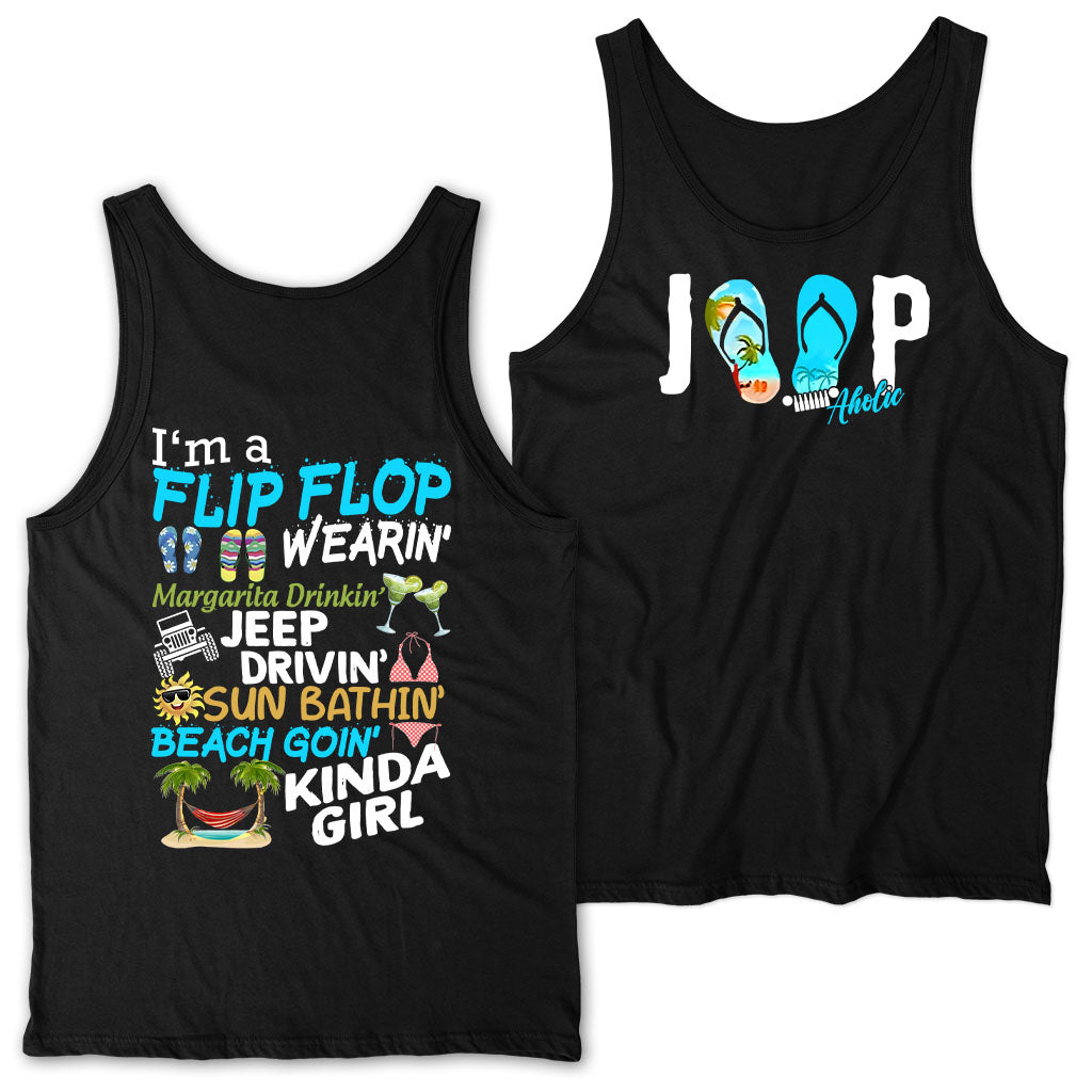 I'm A Flip Flop Margarita Jeep Drivin' Kinda Girl T-Shirt Hoodie TN2407261066