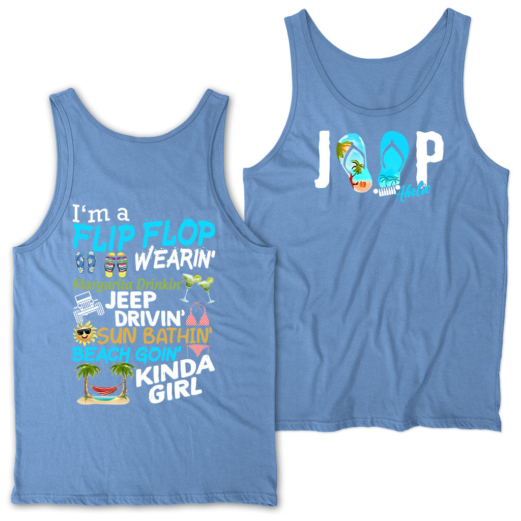 I'm A Flip Flop Margarita Jeep Drivin' Kinda Girl T-Shirt Hoodie TN2407261066