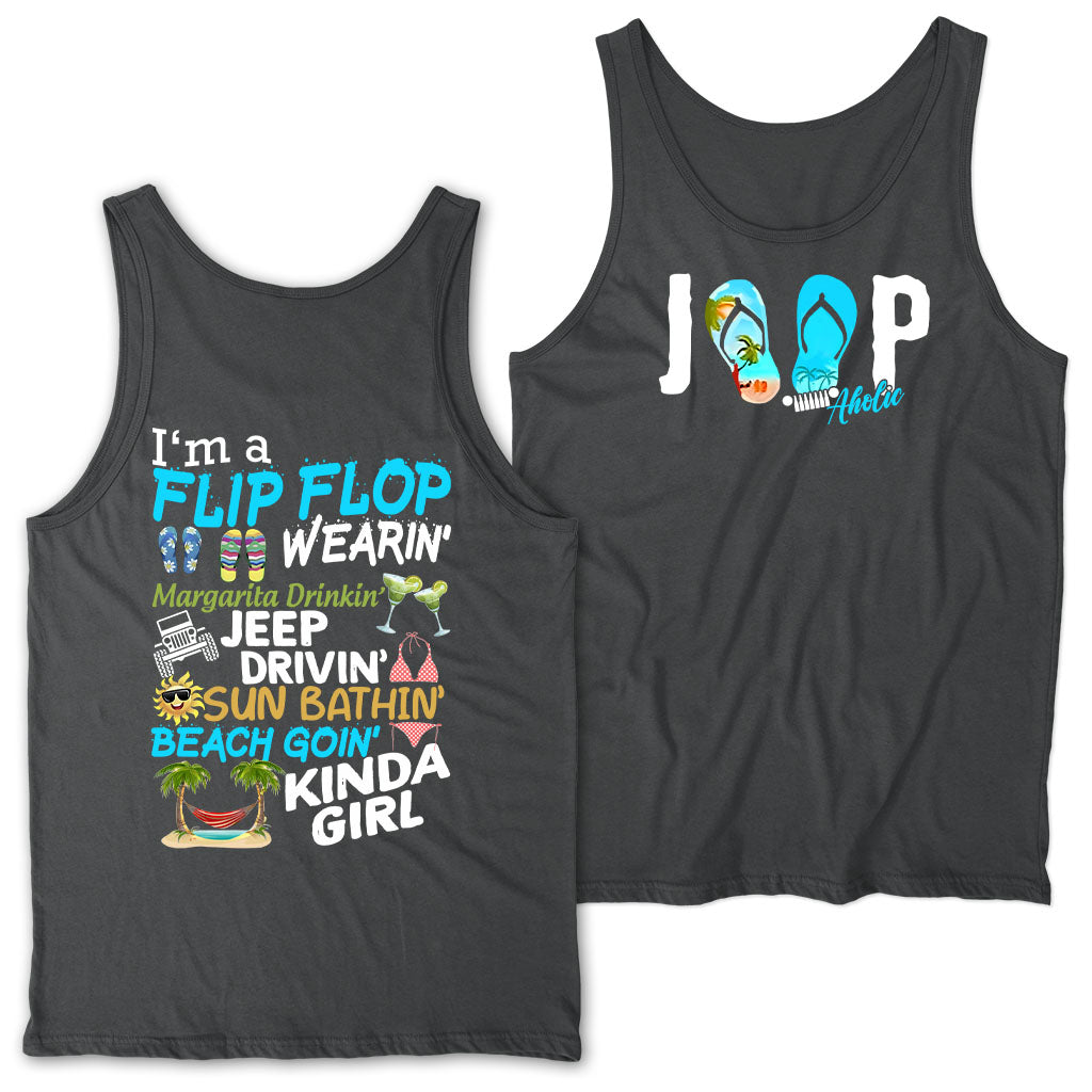 I'm A Flip Flop Margarita Jeep Drivin' Kinda Girl T-Shirt Hoodie TN2407261066