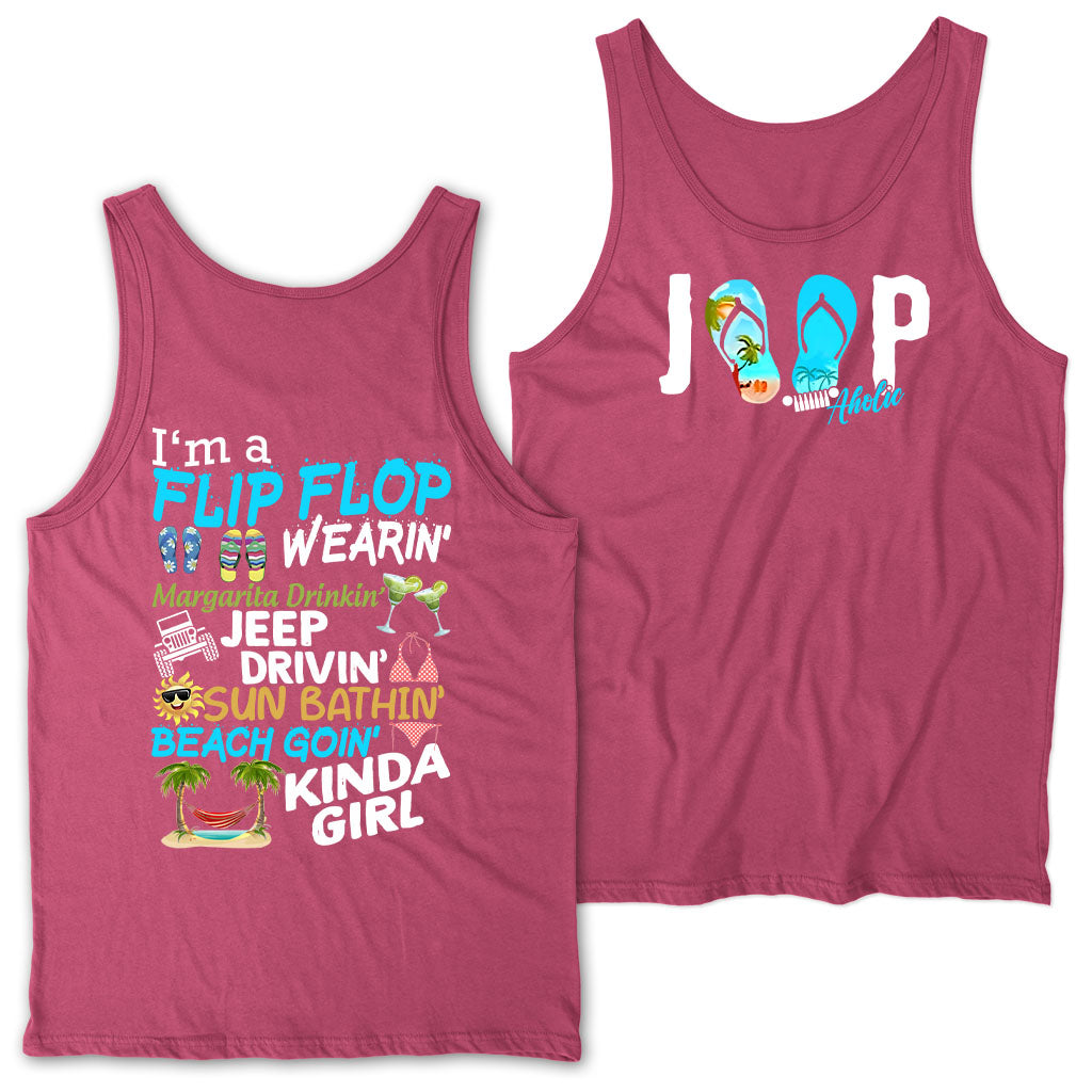 I'm A Flip Flop Margarita Jeep Drivin' Kinda Girl T-Shirt Hoodie TN2407261066