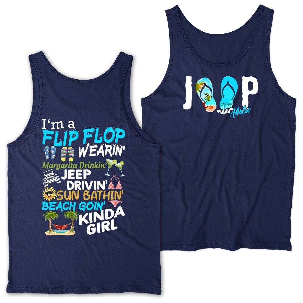 I'm A Flip Flop Margarita Jeep Drivin' Kinda Girl T-Shirt Hoodie TN2407261066