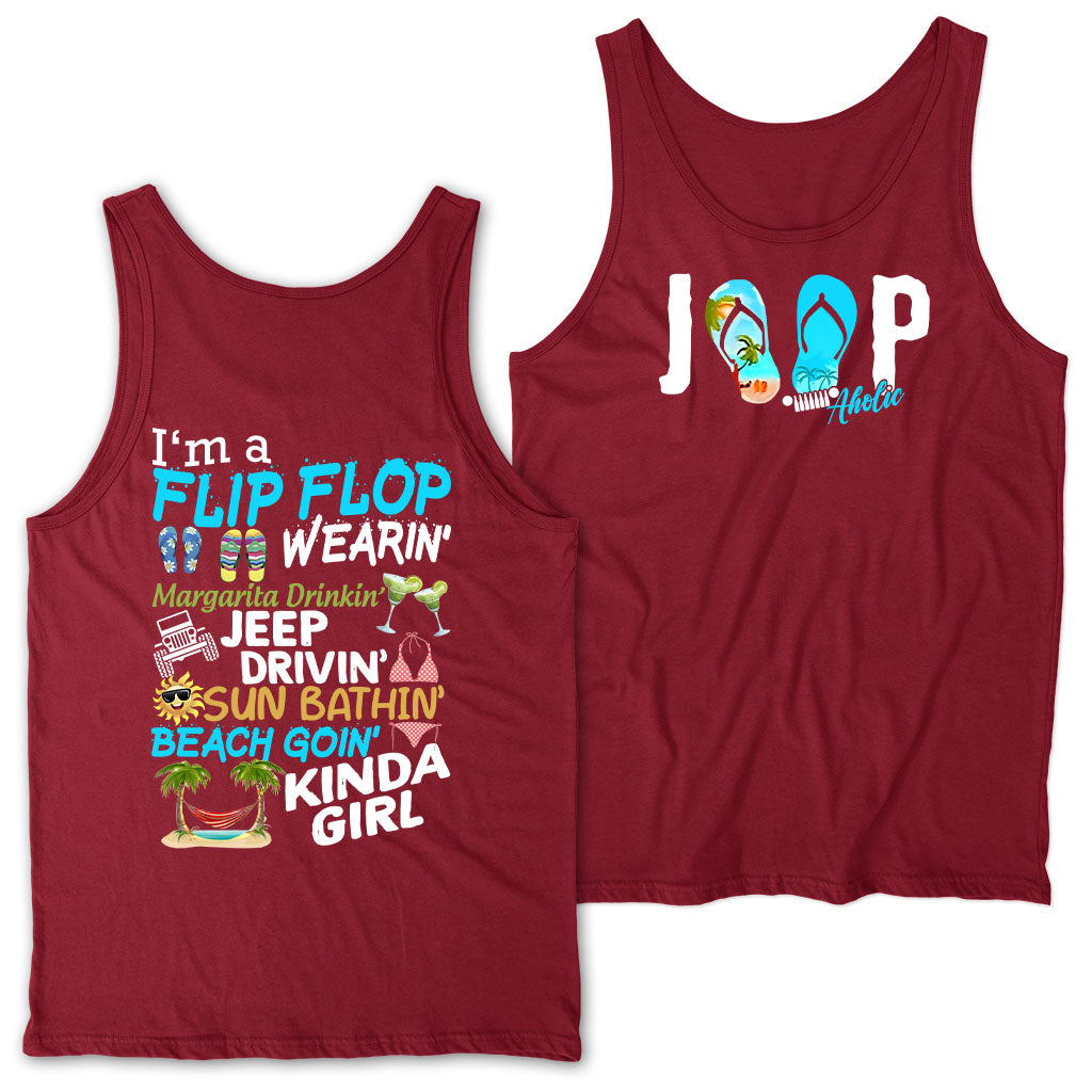 I'm A Flip Flop Margarita Jeep Drivin' Kinda Girl T-Shirt Hoodie TN2407261066